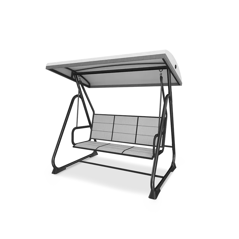 Hanging 3-Person Outdoor Swing Chair – Freestanding Or Ceiling-Mounted 1