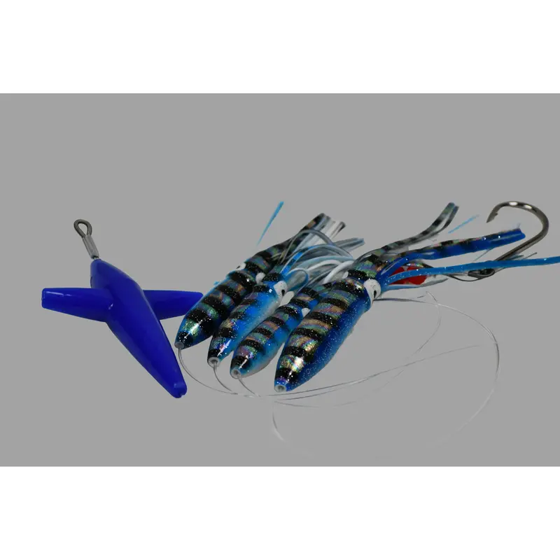 Hybrid Squid & Bird Teaser Daisy Chain – Dual-Action Saltwater Attractor 3