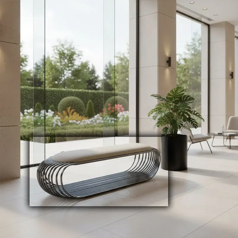 Industrial-Style Stainless Steel Bench – Indoor Or Entryway Use, Model Tsc628 1