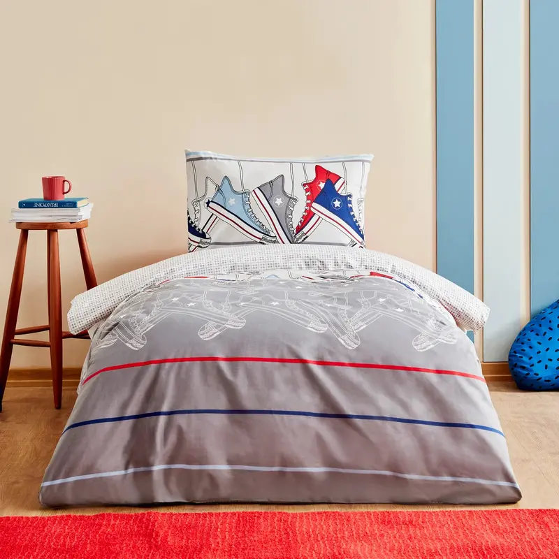 Karaca Home Young Barton Cotton Fitted Duvet Cover Set – Single Bed (Model 200.22.14.0228) 1