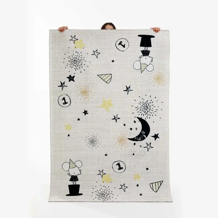 Karaca Kashmir Decorative Kids' Rug – Mice Design, 80X150 Cm 1
