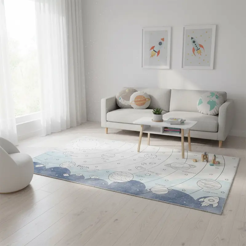 Karaca Kasimir Universe Themed Rug – 120X180Cm Decorative Kids’ Carpet 1