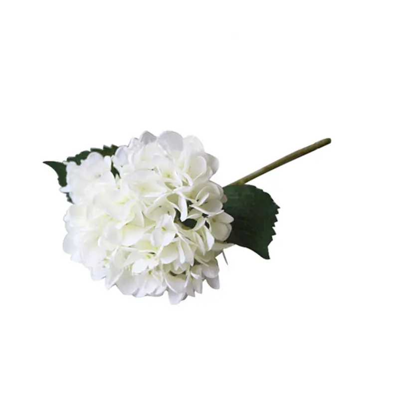 Lifelike White Hydrangea Stem – Real-Touch Artificial Flower (Fl-Jh187) 1