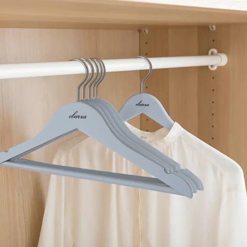 Lotus Wood Kids Hangers (3-Pack) – Light Blue Finish Lsm003-Blu 1