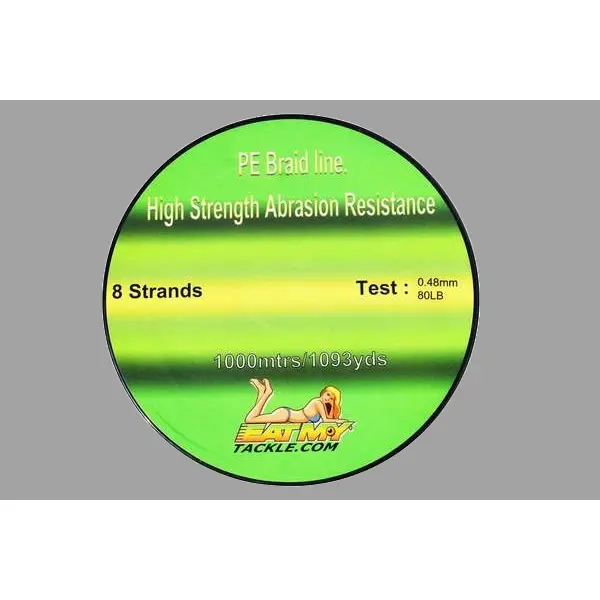 Marine Blue 8-Strand Pe Braided Fishing Line – 1000-Meter Spool 1