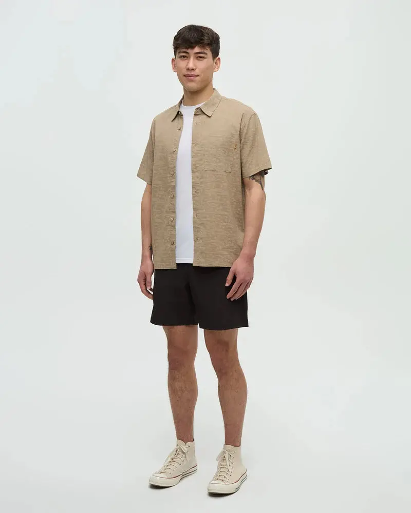 Men'S Redwood Button-Down Shirt – Cotton Blend Travel-Friendly Top 1
