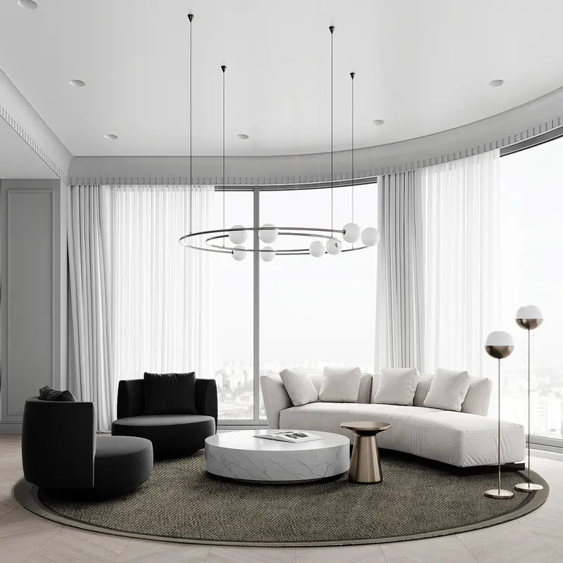 Montana Collection Sisal Carpet – 300 Cm Round, Rustic Style 1