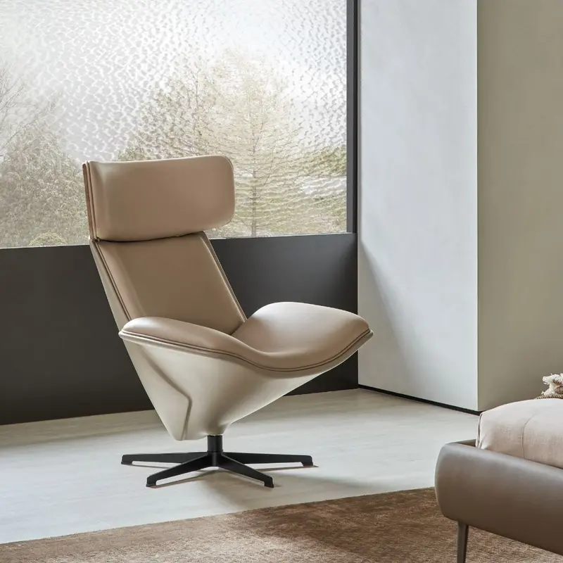 Mstv-Xy017 Bolo Lounge Chair – Pu Leather Upholstery (Pu3149) 1