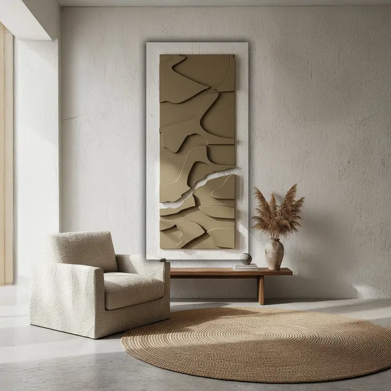 Natural Sandstone Wood-Carved Wall Sculpture – Pca-010 1