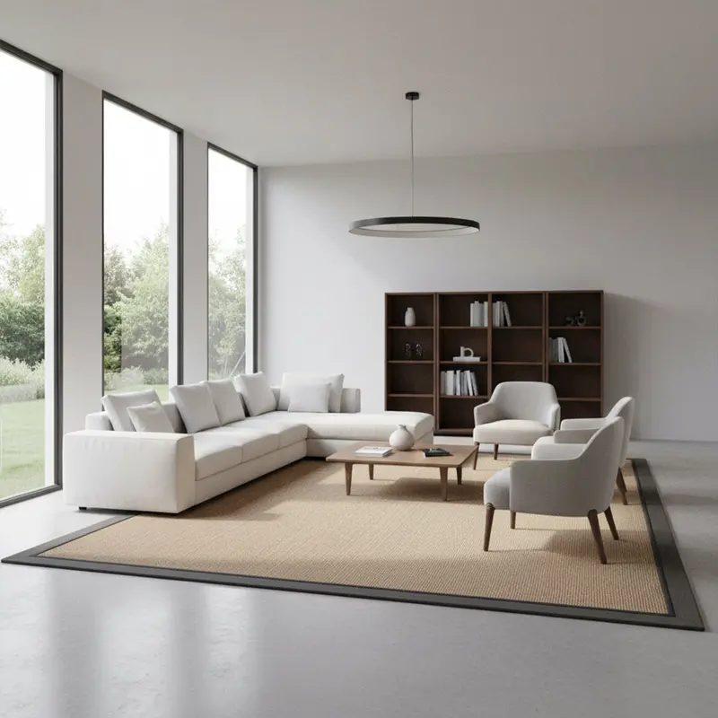 Oversized 400X300 Cm Madrid Sisal Rug – Standard Weave, Neutral Tone 1