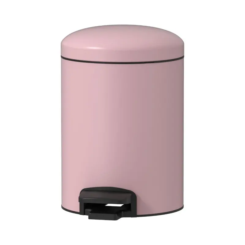 Pink Pedal Operated Bin – Stylish Touch For Bathrooms Or Bedrooms Jh-8854-Pink 1