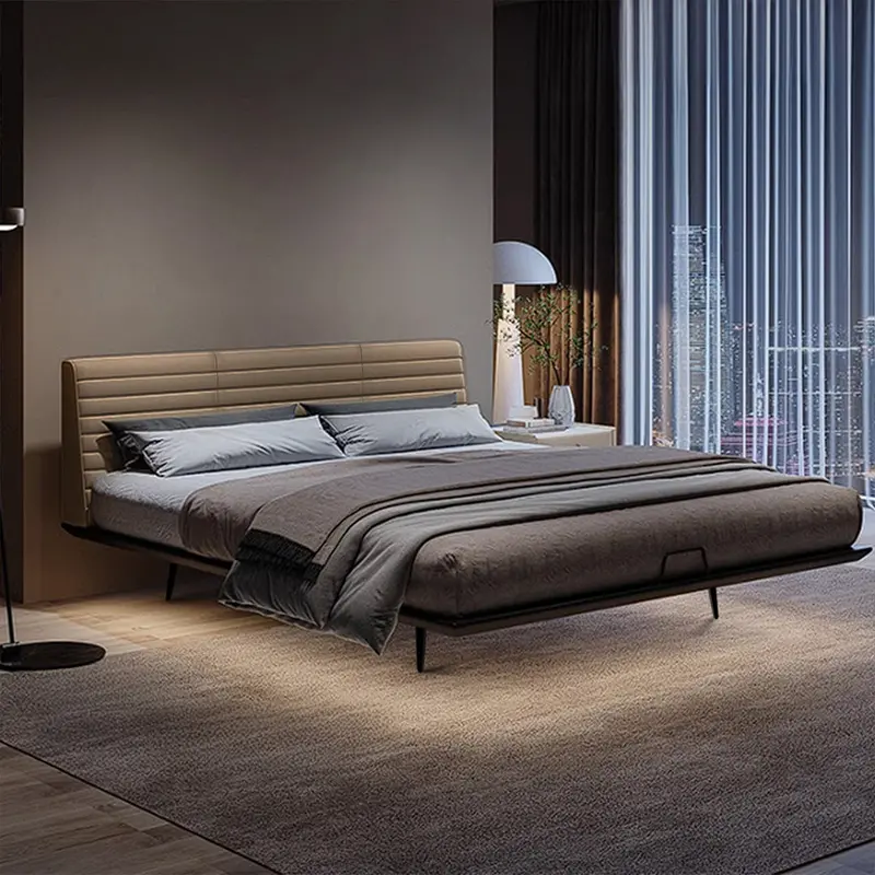 Premium First-Layer Leather Upholstered Bed Frame – K2190 1