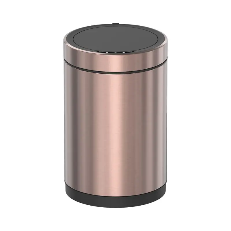 Red Copper Sensor Bin – Elegant Touchless Waste Bin With Metallic Finish Jh-8822-Cpr 1