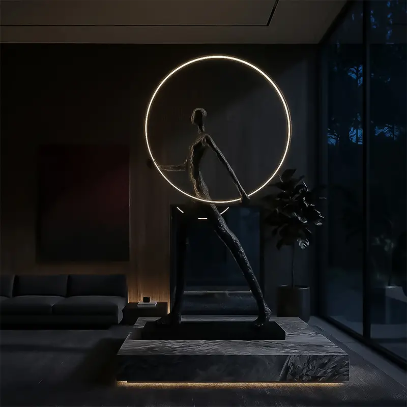 Sapce Art Fiberglass Sculpture – Contemporary Pre-Order Sculpture With 130-Day Availability (Model F9107) 1