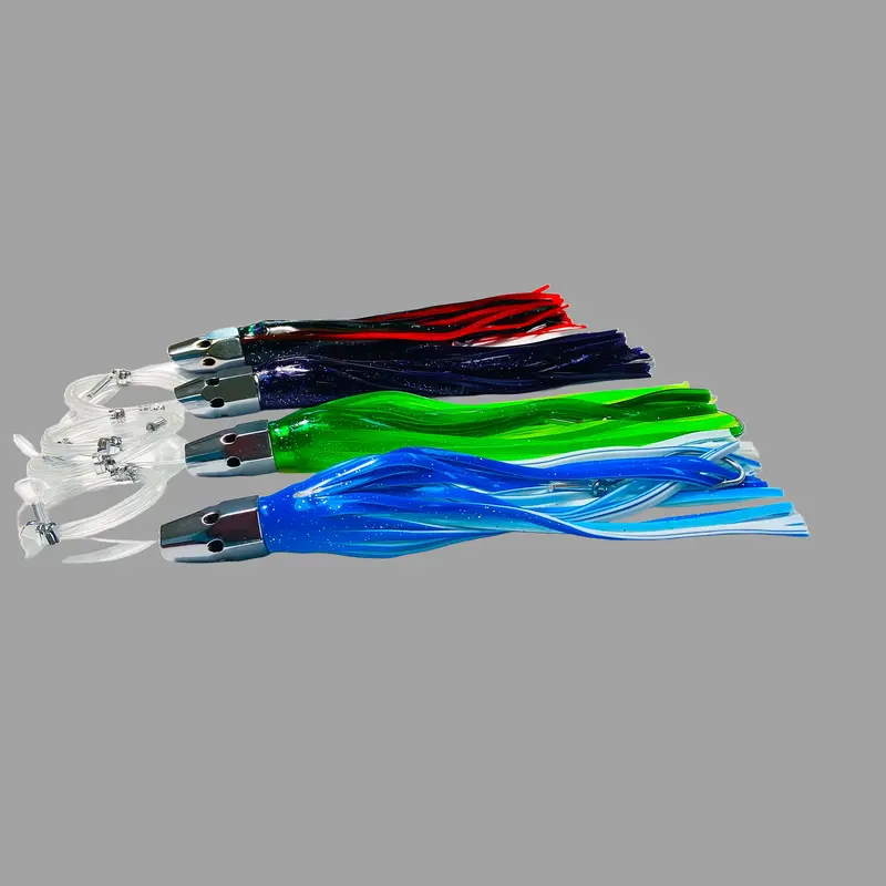 Slant Head Trolling Lure Variety Pack – 4-Piece, Medium Size, Mixed Colors 1