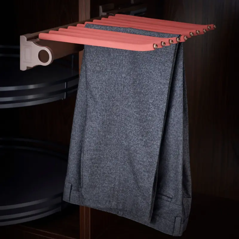 Slimline Trouser Rack – Space-Saving Garment Organizer 1