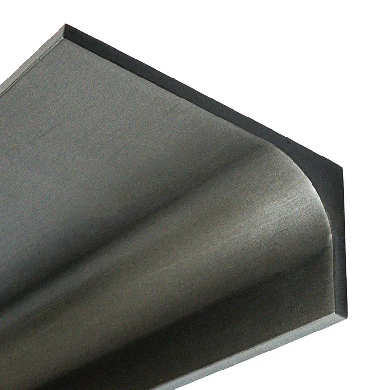 Stainless Steel Shelf Support – 304 Ss Hairline Black Profile (12X6Cm X 360Cm, Pr2507/Yf-019) 1