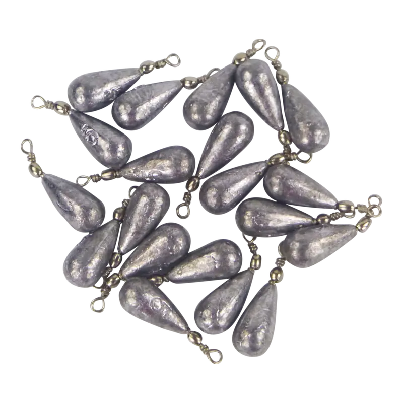 Swimerz 5G Lead Teardrop Sinkers – 20-Pack 1