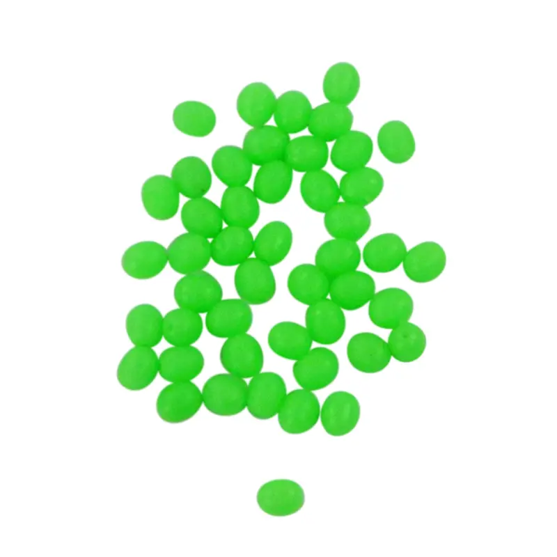 Swimerz Lumo Green Egg Beads – 6.4Mm × 8.3Mm (50-Pack) 1
