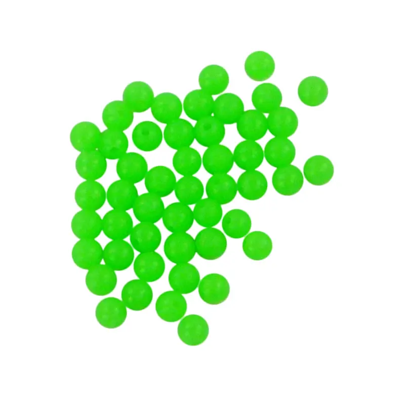 Swimerz Lumo Green Round Beads – 6Mm (50-Pack) 1