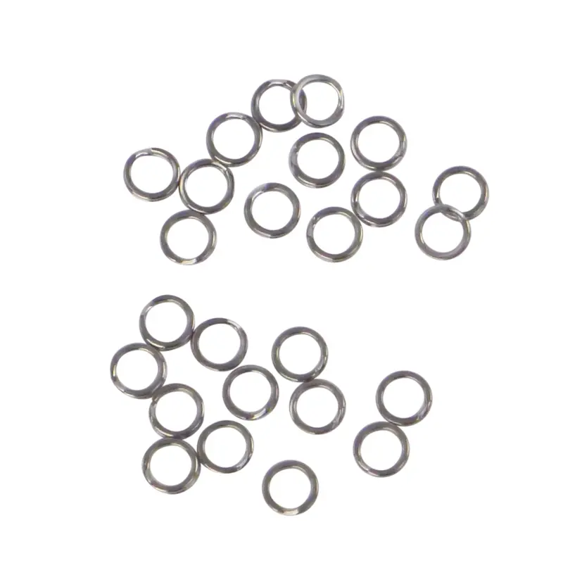 Swimerz Stainless Steel Split Rings – 8 Mm Diameter, 25-Pack 1