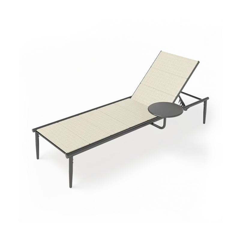 Textilene Outdoor Chaise Lounge Chair – Lightweight & Breathable 1