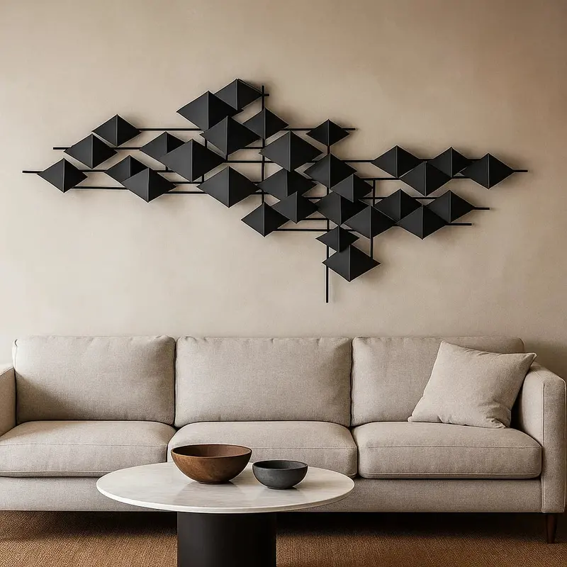 The Flock Sculpture – Handcrafted Black Stainless Steel Artwork Z08023-B 1