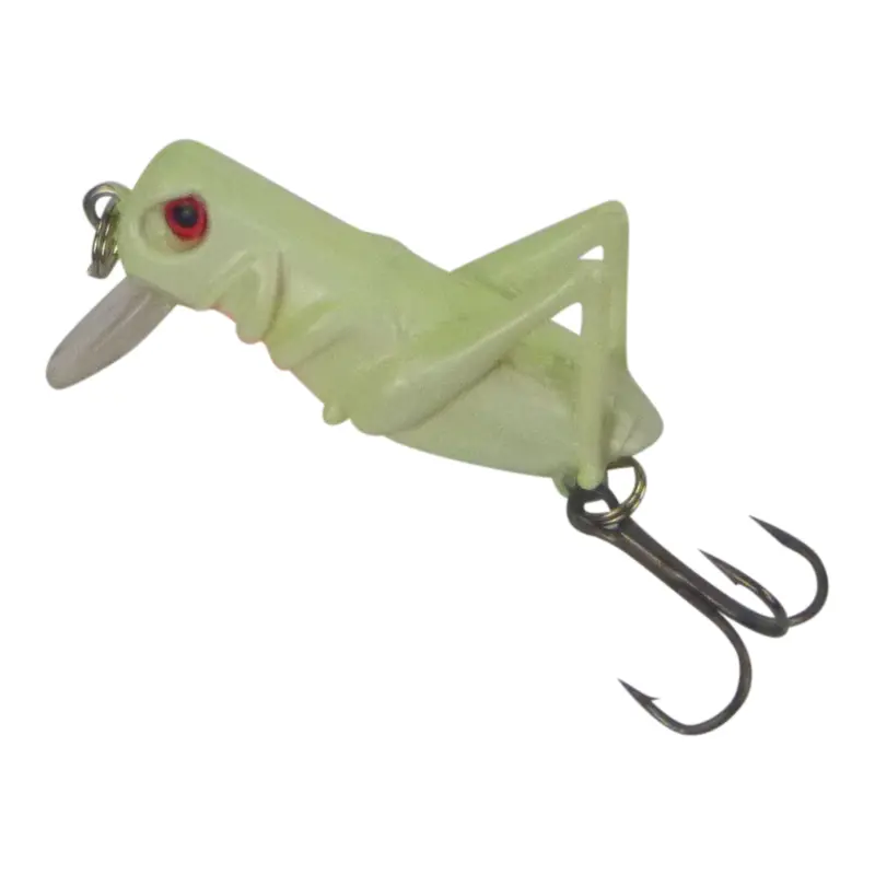 Toppu Mizzu 40Mm Grasshopper Soft Lure – Lumo White 1