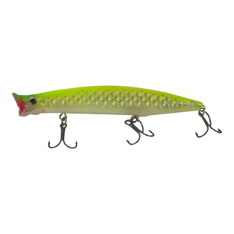 Toppu Mizzu Cupface Popper – 110 Mm, Chartreuse Hex Pattern 1