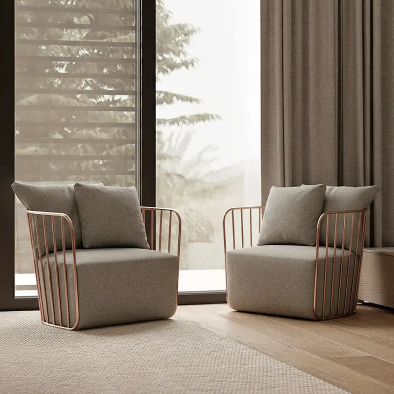 Torino Stainless Steel Armchair – Tra001Rg With Bp8801-Rg Base 1