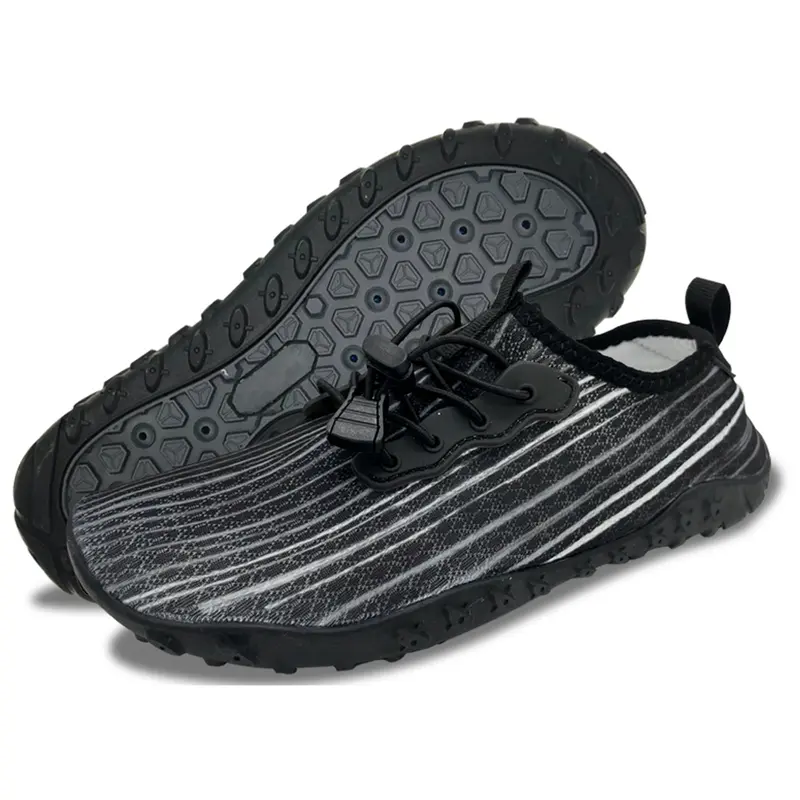 Unisex Black Aqua Socks – Quick-Dry Slip-On Water Shoes For Pool & Yoga, Us 6.5 1