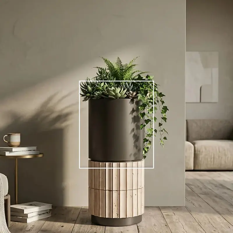 Urban Terra Custom 304 Stainless Steel Cylinder Planter (Dbm02002) 1