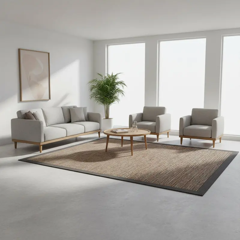 Versatile 300X200 Cm Rio Sisal Rug – Modern Organic Living Room Rug 1