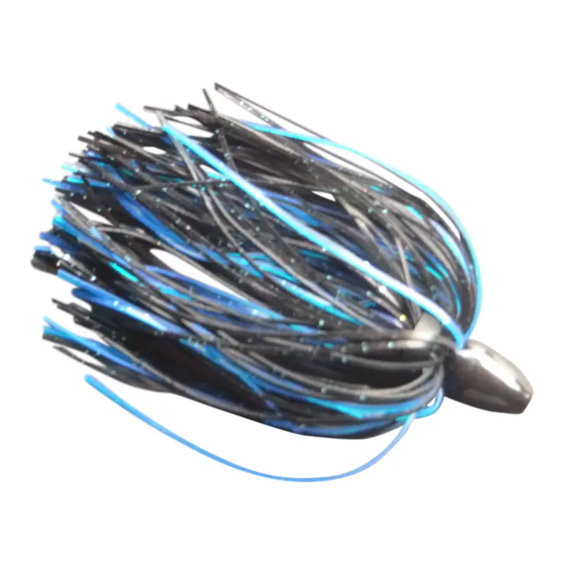Vike Skirted Microjig – ¾ Oz, Black-Blue Color 1