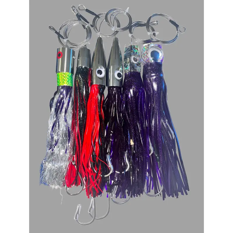 Wahoo Tournament Lure Bundle – 6-Piece High-Speed Offshore Trolling Kit 1