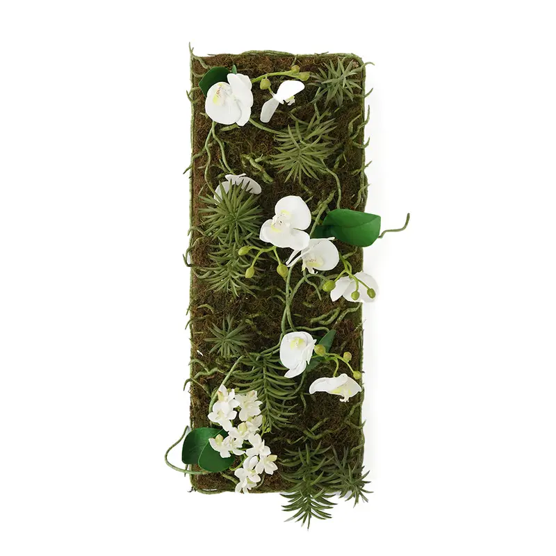 Wall-Mounted Handmade Artificial Greenery Panel – N36520-Xg035-Wh 1