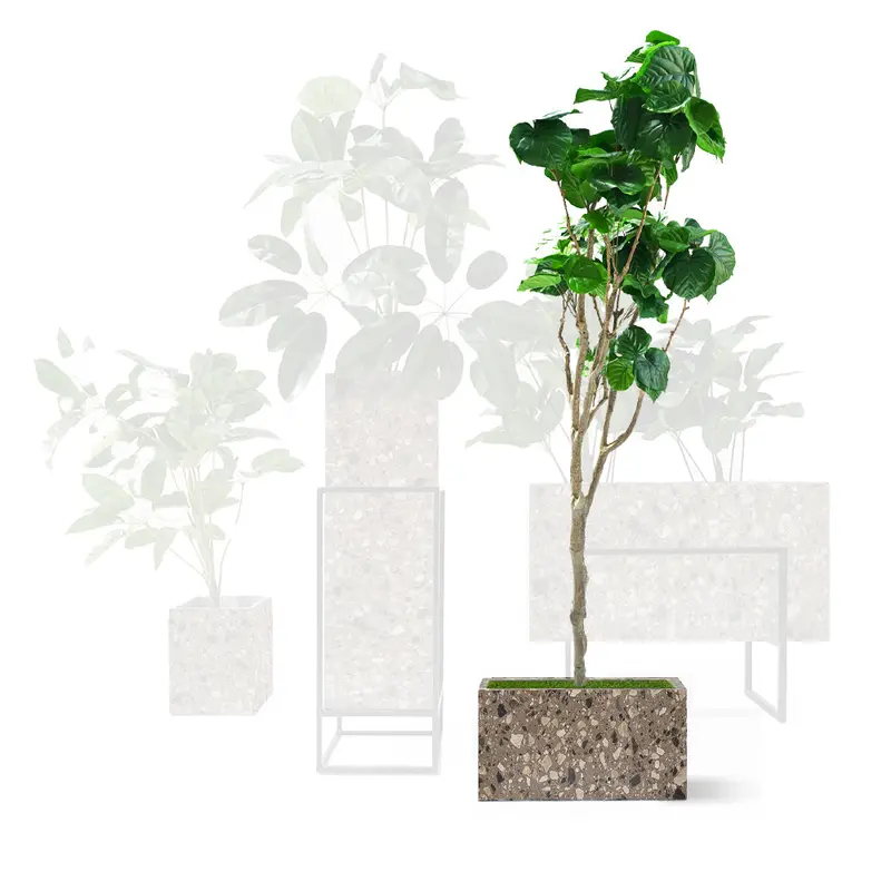 Warm Brown Terrazzo Planter Box – 306-N0272 1
