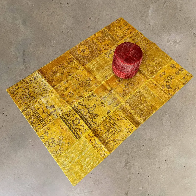 X-Bursa Handcrafted Overdyed Rug – 230 X 160 Cm Geometric Pattern (Pw061) 1
